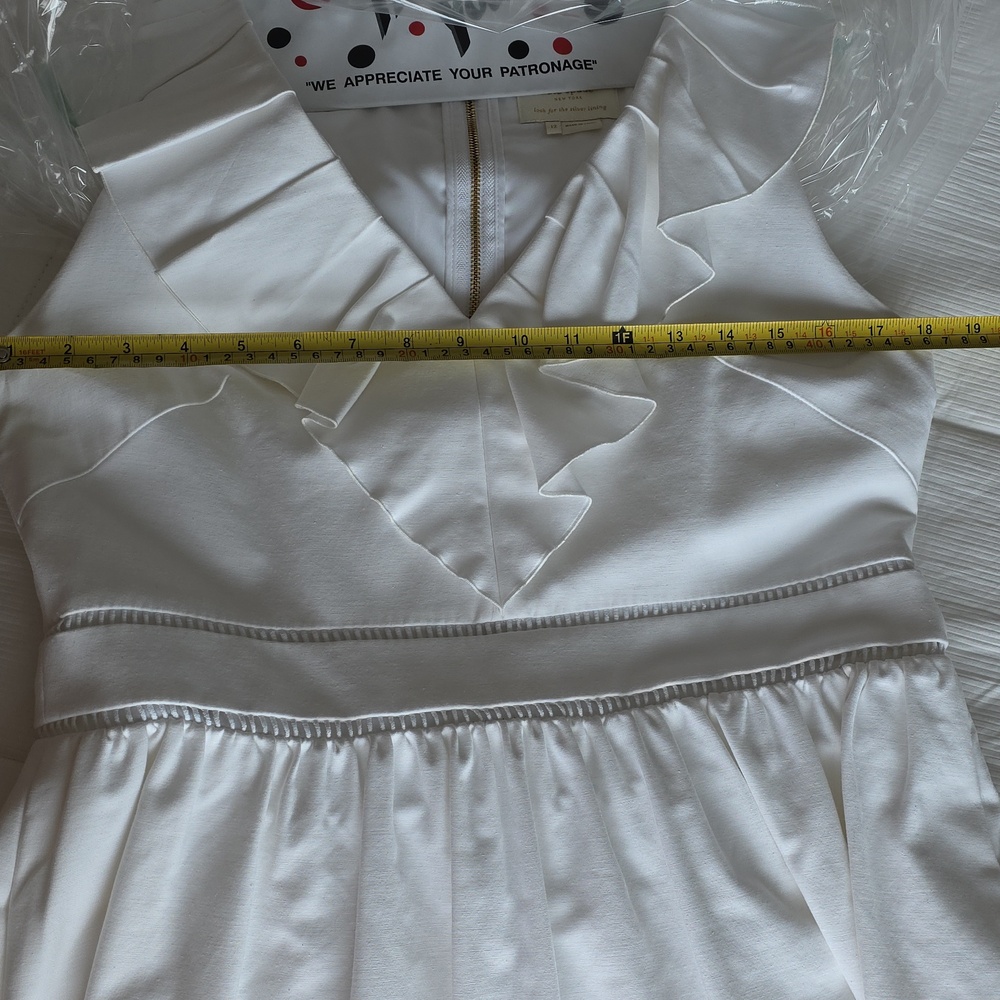 Kate Spade white dress size 12 - Picture 9 of 12